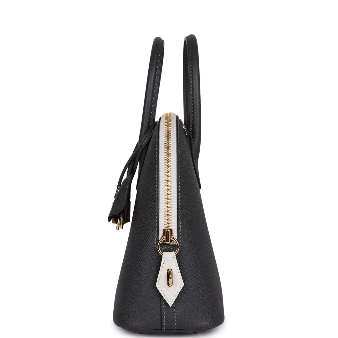 Hermes 1923 Bolide 25 Graphite and Gris Pale Epsom Gold Hardware