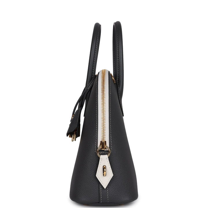 Hermes 1923 Bolide 25 Graphite and Gris Pale Epsom Gold Hardware