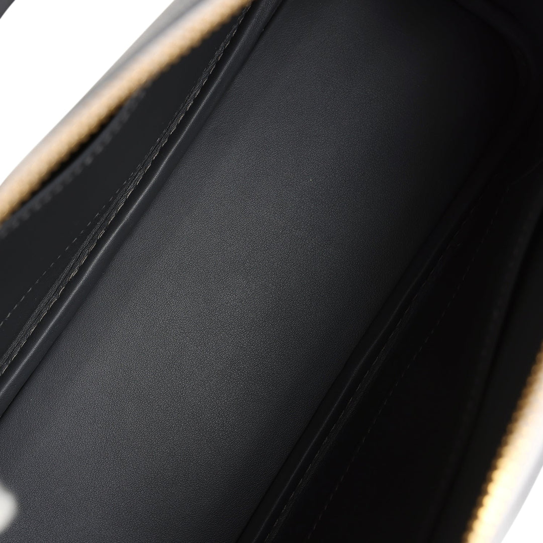 Hermes 1923 Bolide 25 Graphite and Gris Pale Epsom Gold Hardware