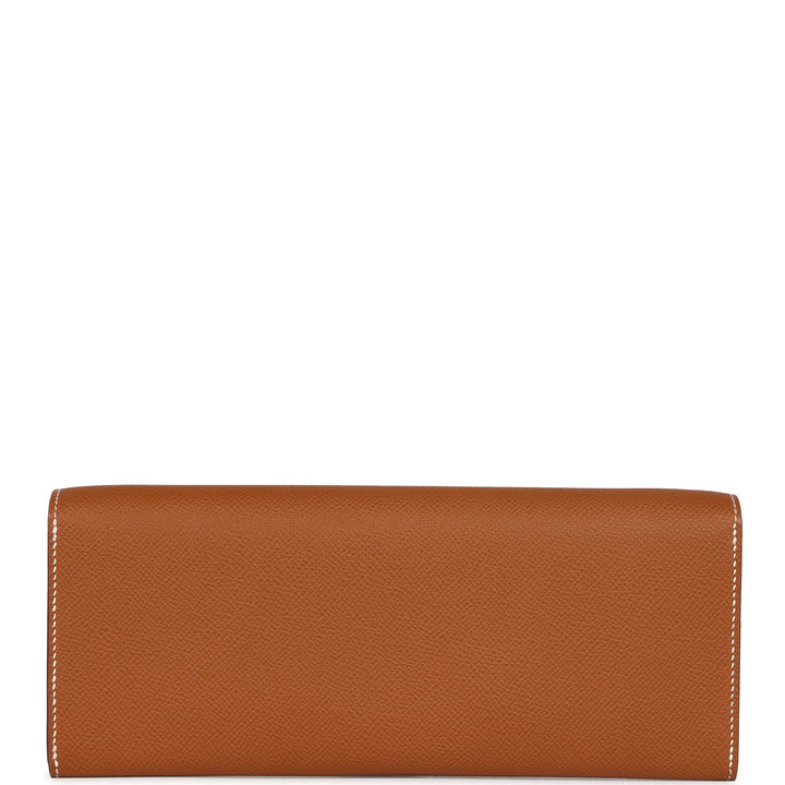 Hermes Chaine d' Ancre Wallet to Go Gold Epsom Palladium Hardware