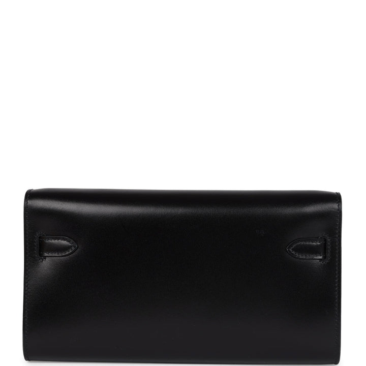 Hermes Kelly Wallet To Go Black Box Gold Hardware