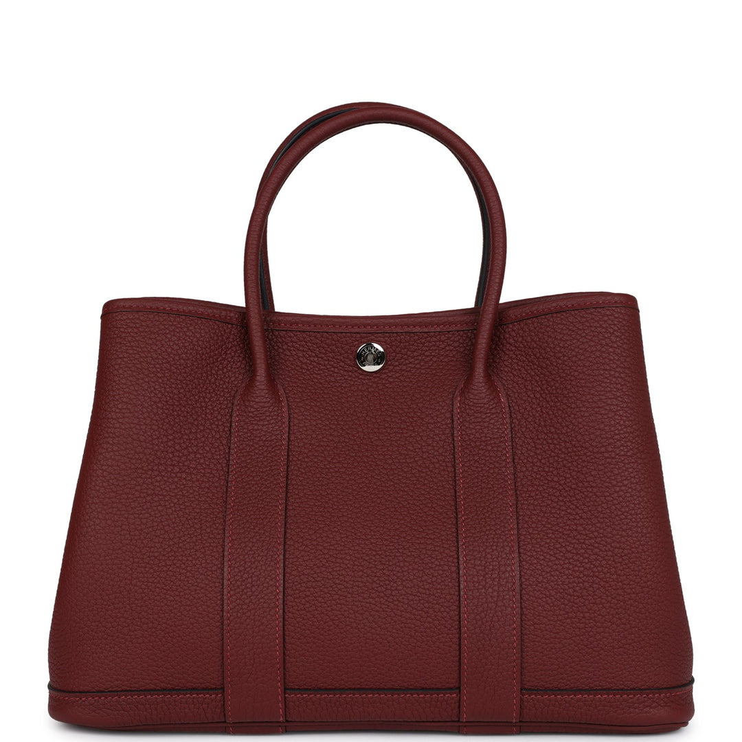 Hermes Garden Party 30 Rouge H Negonda Palladium Hardware