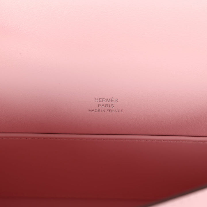 Hermes Kelly Pochette Rose Sakura Swift Palladium Hardware