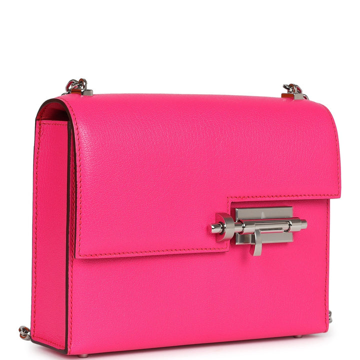 Hermes Mini Verrou Chaine Bag Rose Pop Chevre Chamkila Palladium Hardware