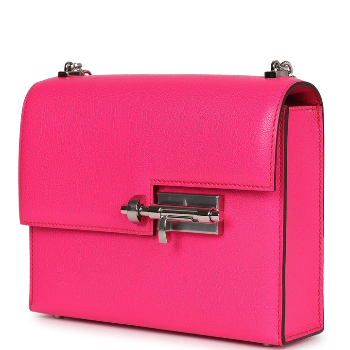 Hermes Mini Verrou Chaine Bag Rose Pop Chevre Chamkila Palladium Hardware