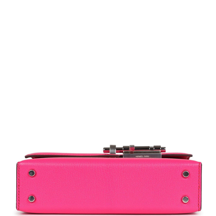 Hermes Mini Verrou Chaine Bag Rose Pop Chevre Chamkila Palladium Hardware