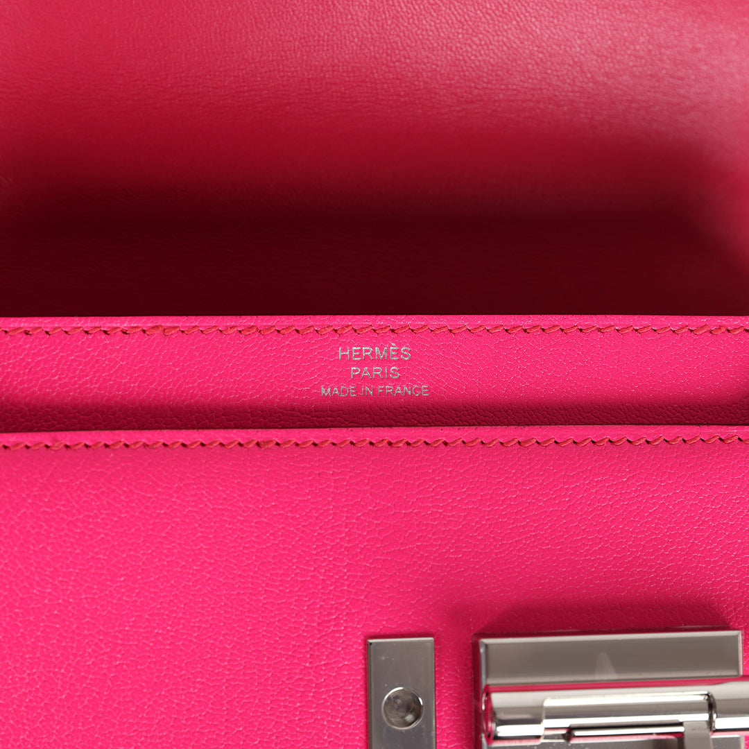 Hermes Mini Verrou Chaine Bag Rose Pop Chevre Chamkila Palladium Hardware
