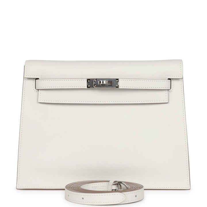 Hermes Kelly Danse Gris Pale Swift Palladium Hardware