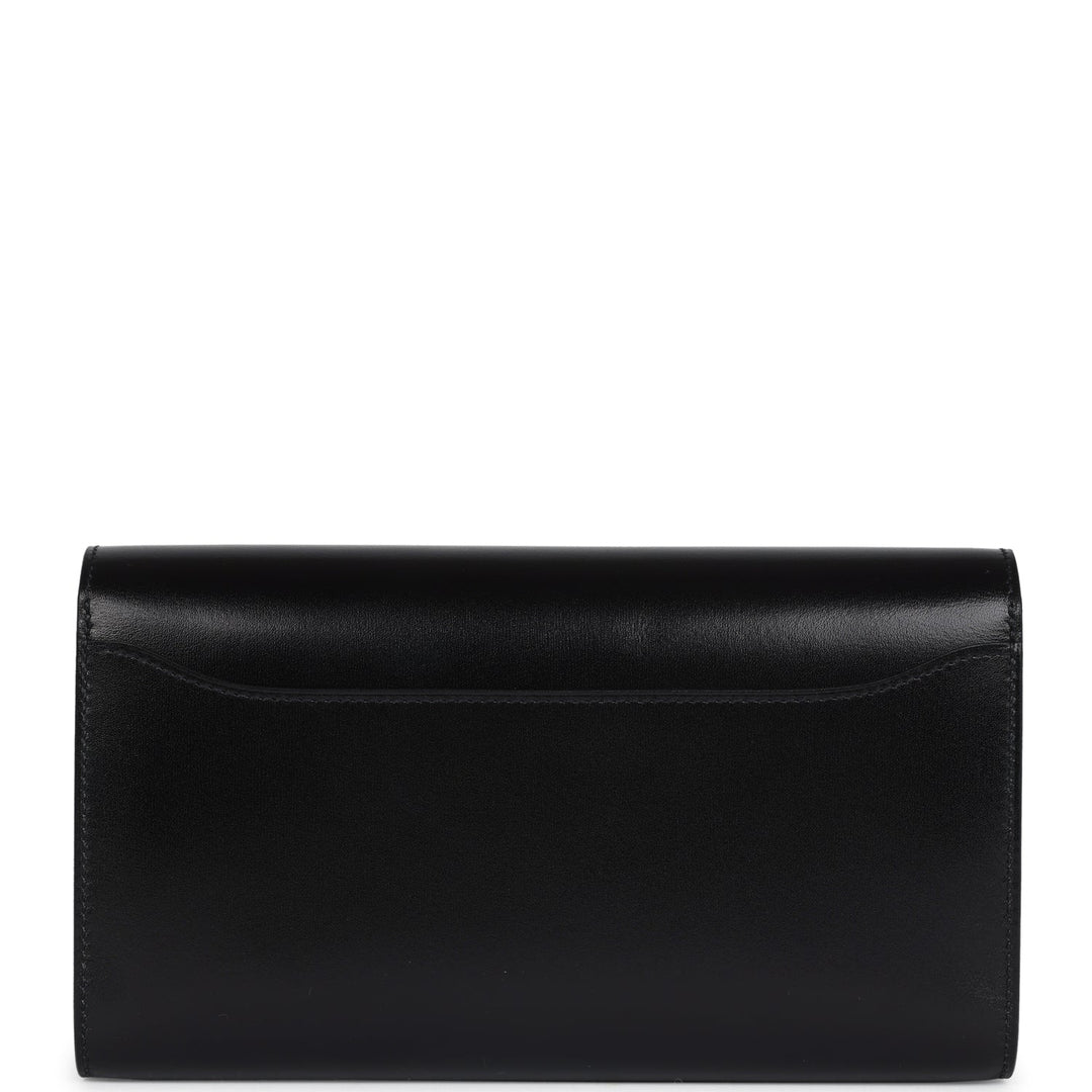 Hermes Rock Constance Wallet To Go Black Box Gold Hardware