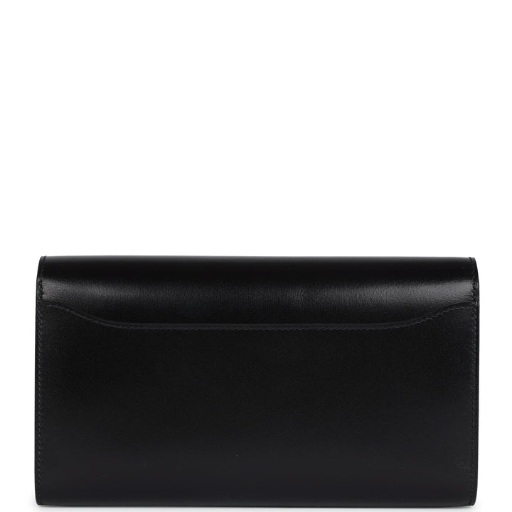 Hermes Rock Constance Wallet To Go Black Box Gold Hardware