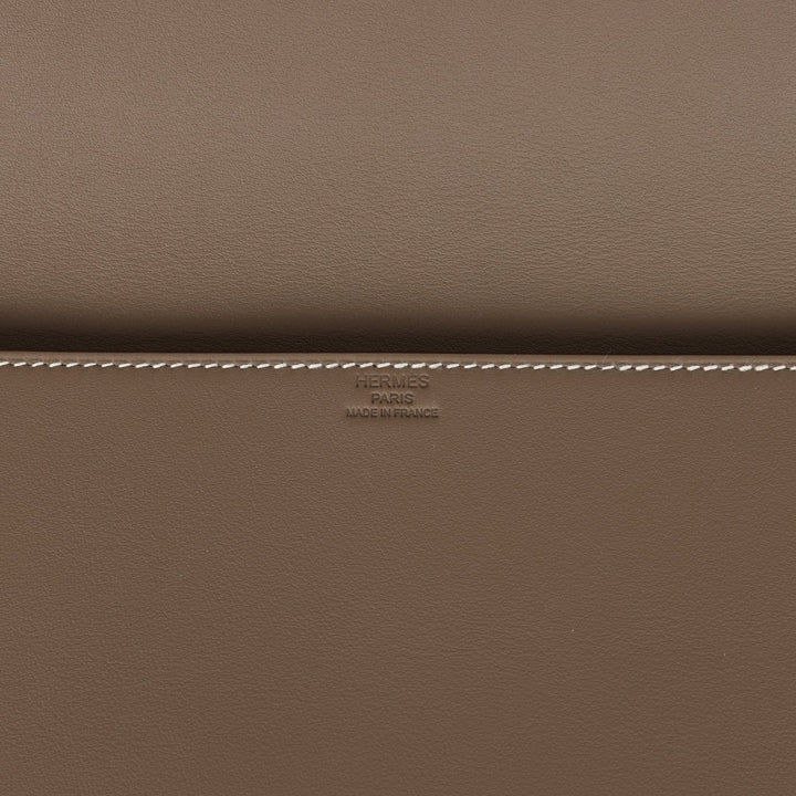 Hermes Shadow Kelly Cut Etoupe Swift