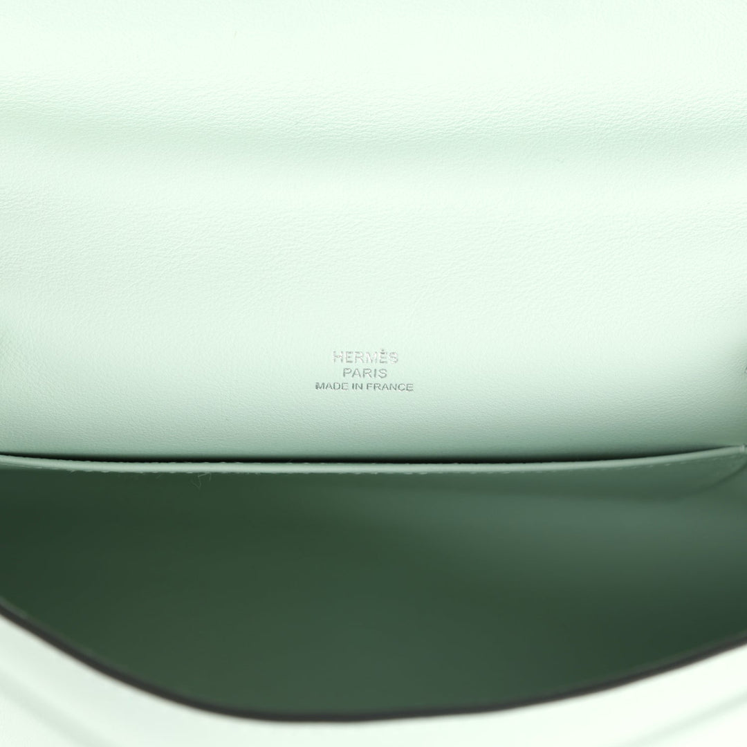 Hermes Kelly Pochette Vert PepperNew  Swift Palladium Hardware