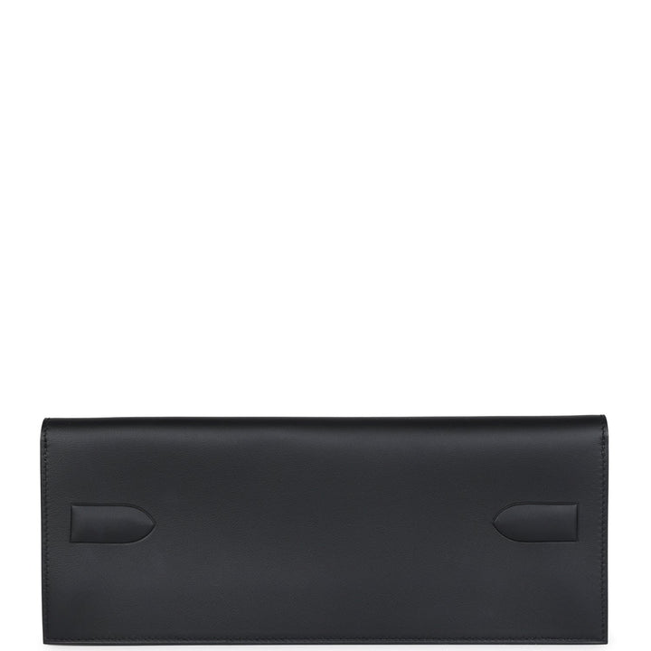 Hermes Shadow Kelly Cut Black Swift
