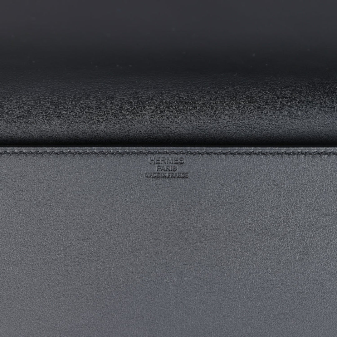 Hermes Shadow Kelly Cut Black Swift