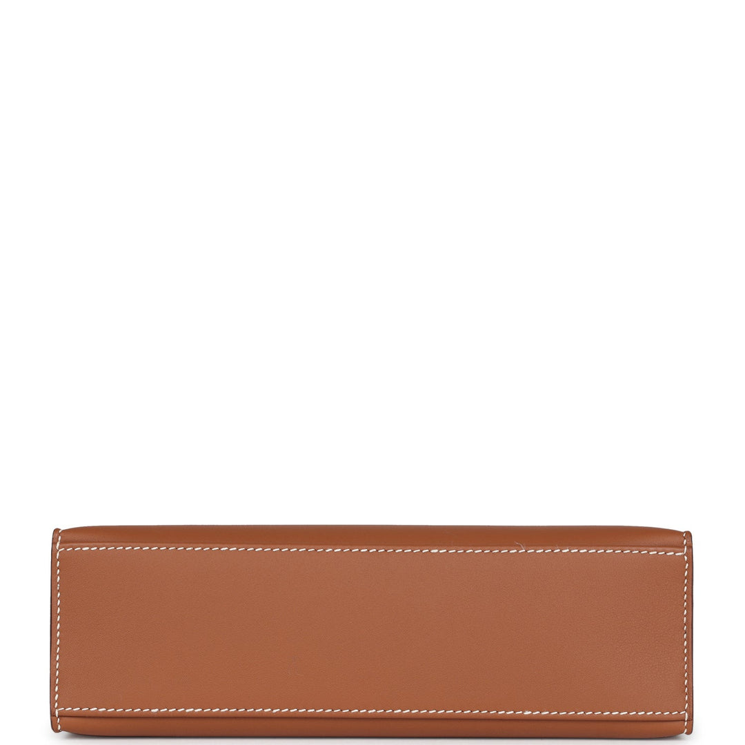 Hermes Kelly Pochette Gold Swift Gold Hardware