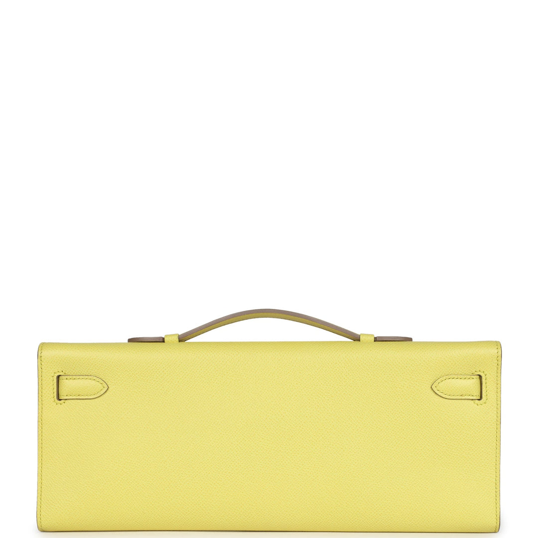 Hermes Kelly Cut Soufre Epsom Palladium Hardware