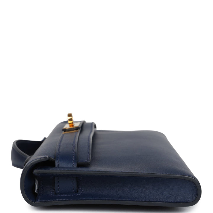 Hermes Kelly Cut Bleu Navy Swift Gold Hardware