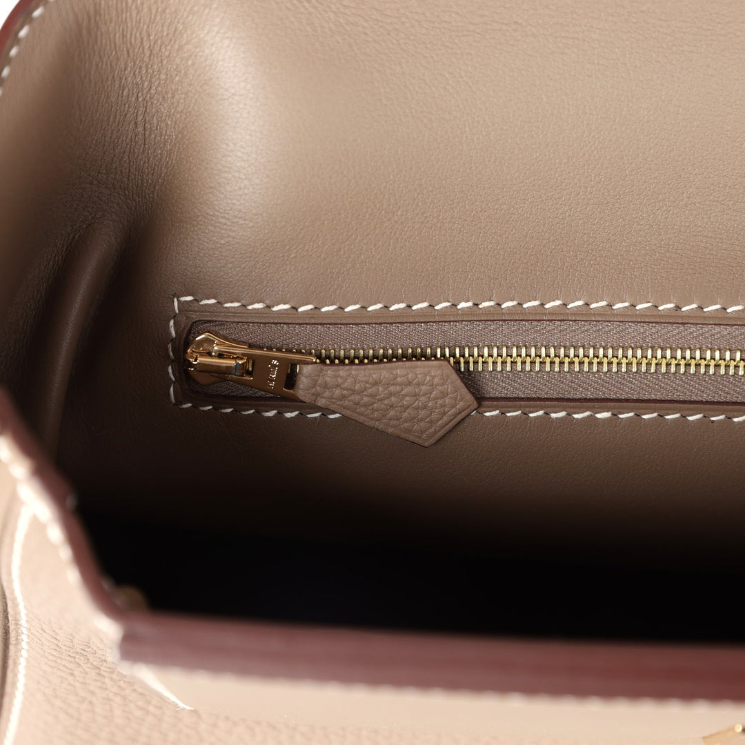 Hermes 24/24 29 Etoupe Taurillon Maurice and Swift Gold Hardware