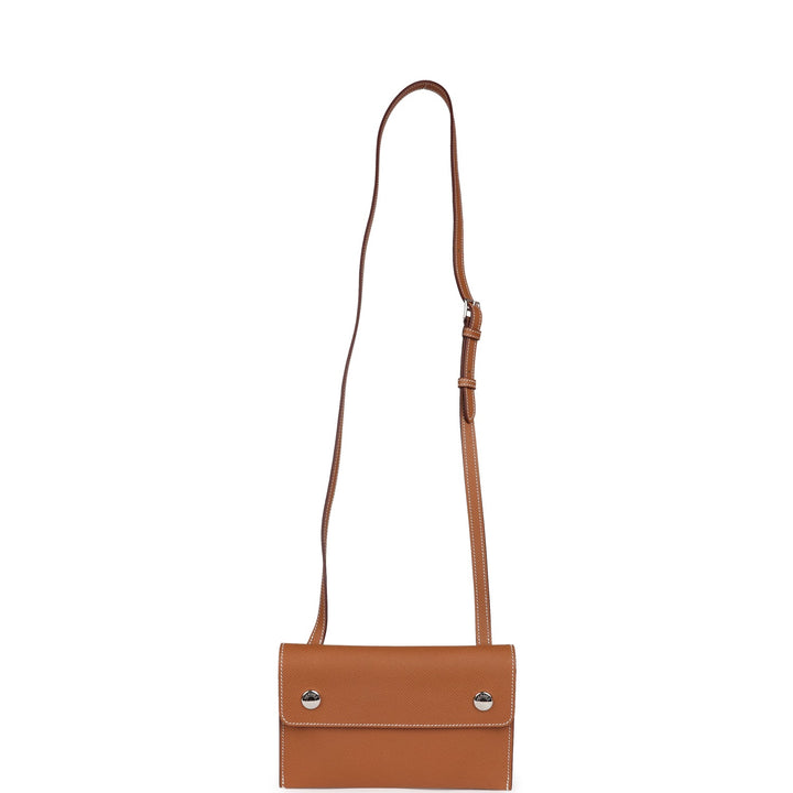 Hermes Hermesnap Wallet Gold Epsom Palladium Hardware