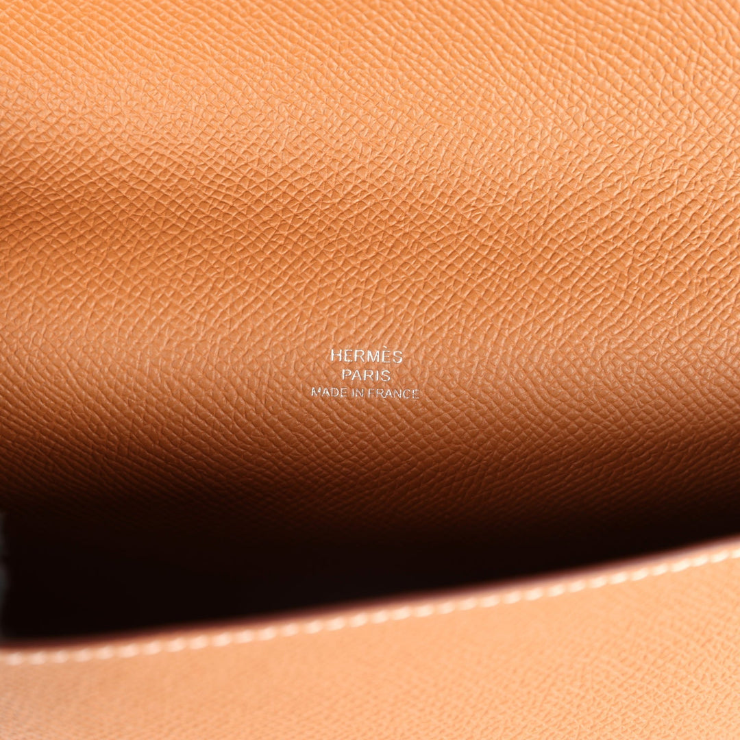 Hermes Hermesnap Wallet Gold Epsom Palladium Hardware