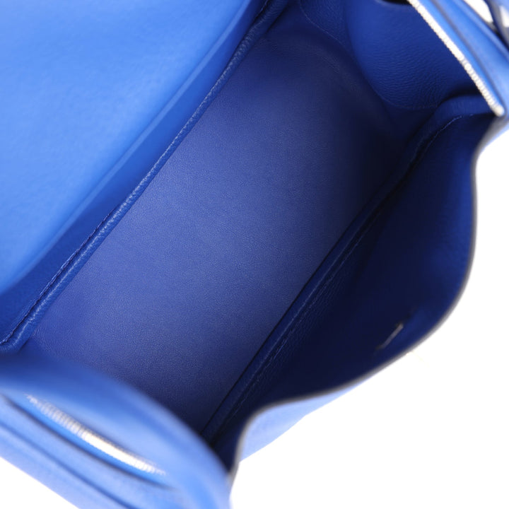 Hermes Lindy 26 Bleu Royal Clemence Palladium Hardware