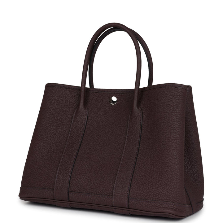 Hermes Garden Party 30 Rouge Sellier Negonda Palladium Hardware