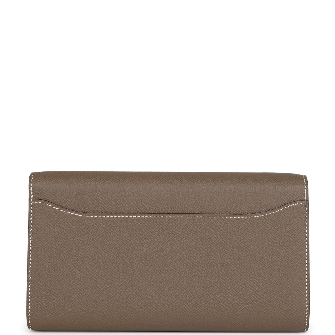 Hermes Constance Wallet To Go Etoupe Epsom Gold Hardware