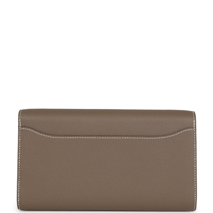 Hermes Constance Wallet To Go Etoupe Epsom Gold Hardware