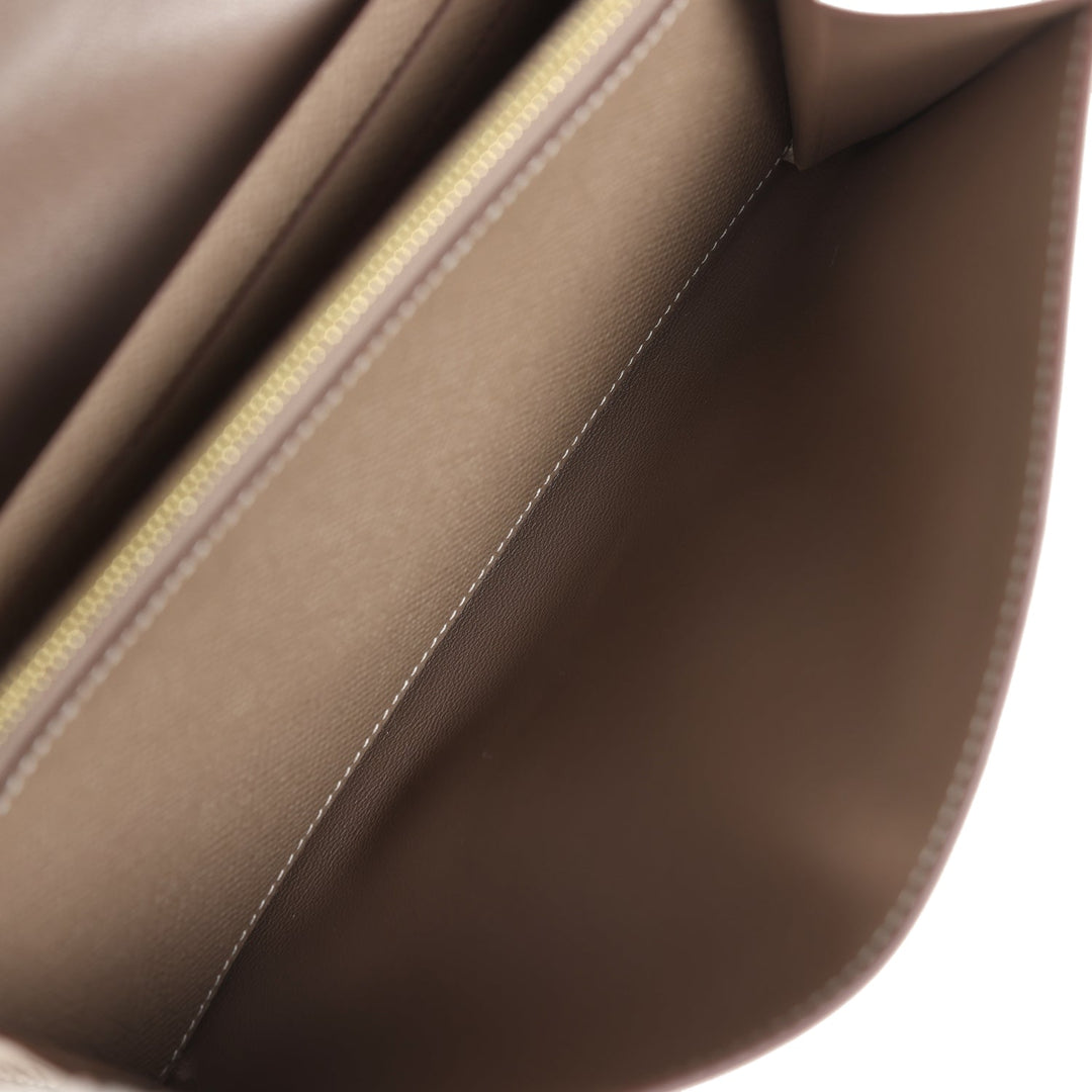 Hermes Constance Wallet To Go Etoupe Epsom Gold Hardware