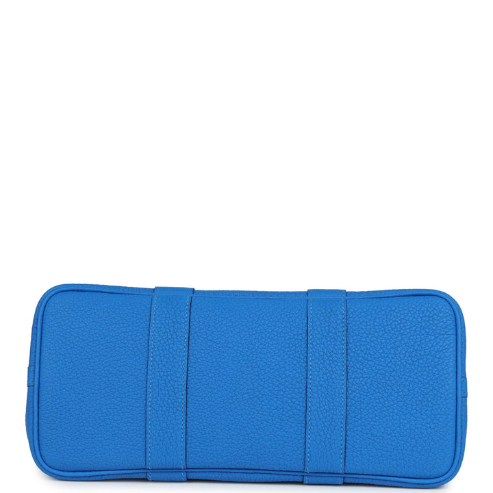 Hermes Garden Party 30 Bleu Hydra Negonda Palladium Hardware