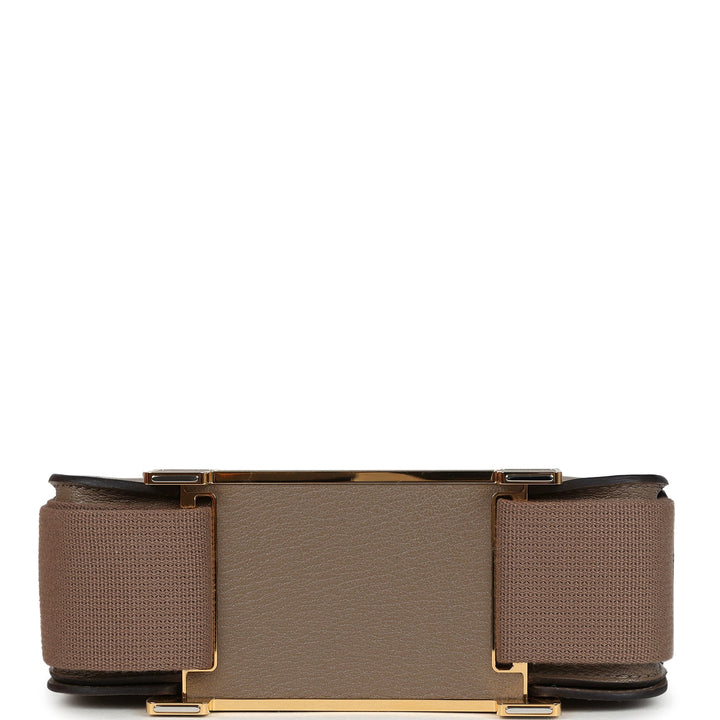 Hermes Geta Etoupe Chevre Mysore Gold Hardware
