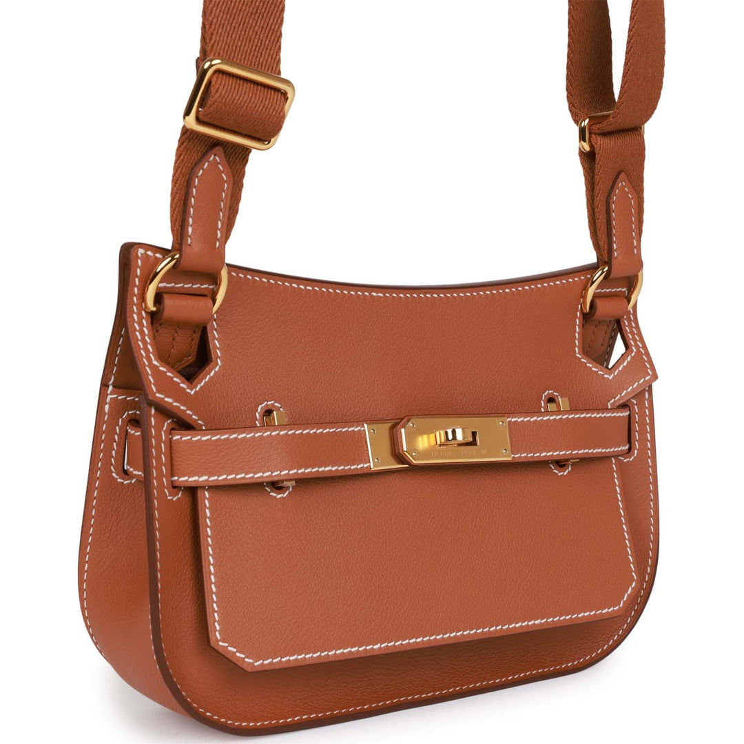 Top quality Hermes Jypsiere Mini Gold Evercolor Gold Hardware