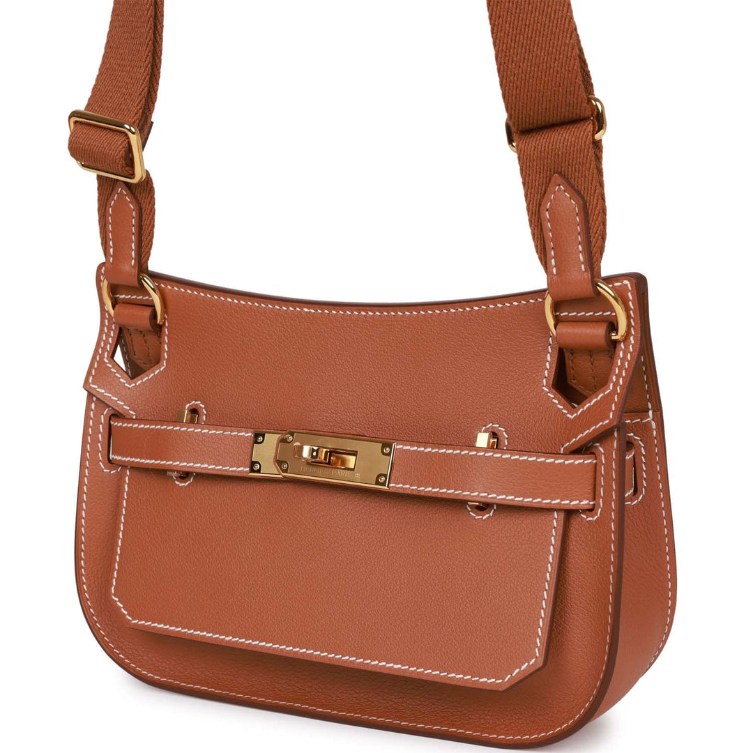 Top quality Hermes Jypsiere Mini Gold Evercolor Gold Hardware