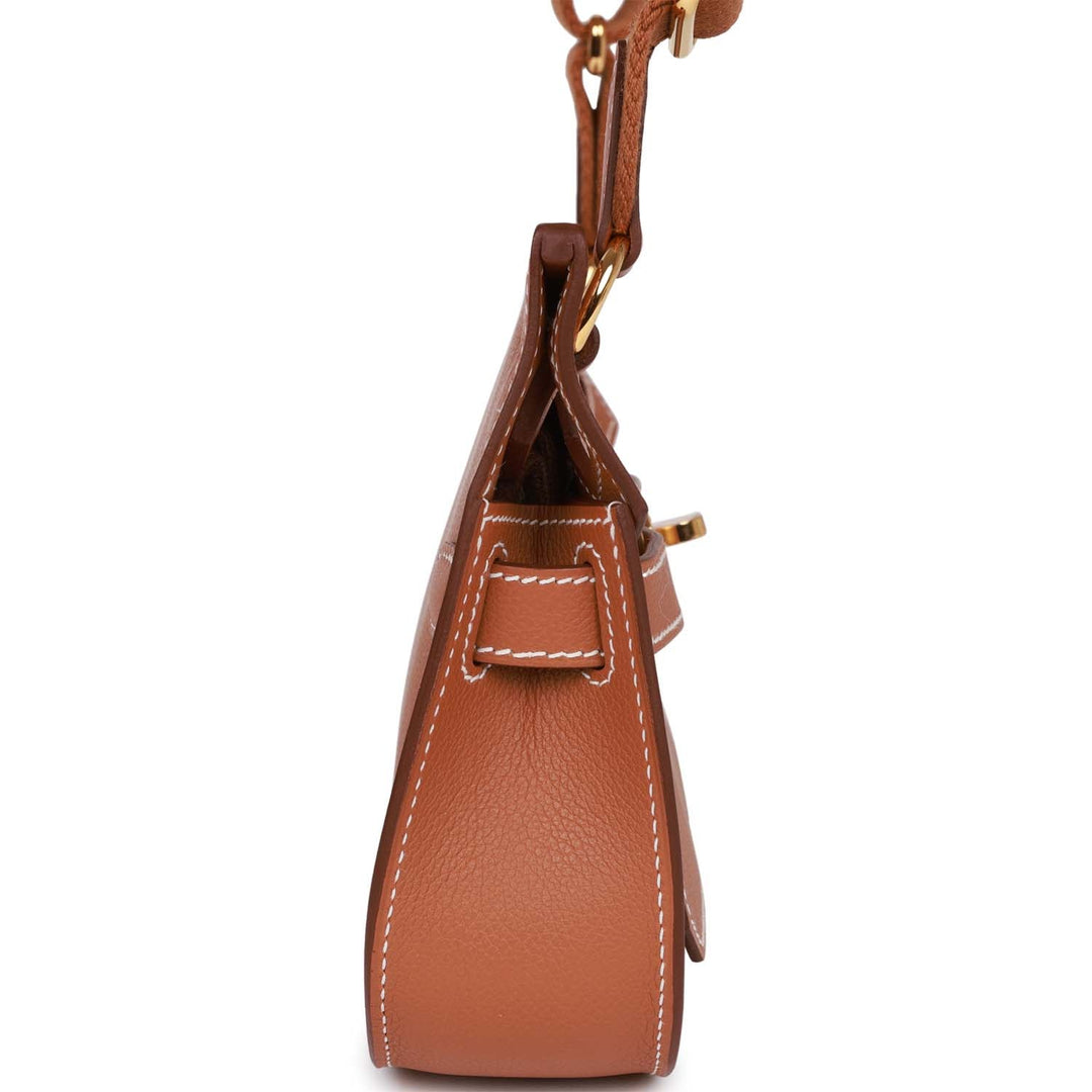 Top quality Hermes Jypsiere Mini Gold Evercolor Gold Hardware