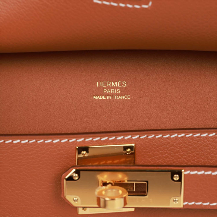 Top quality Hermes Jypsiere Mini Gold Evercolor Gold Hardware