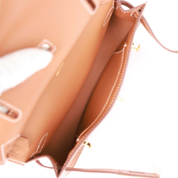 Top quality Hermes Jypsiere Mini Gold Evercolor Gold Hardware
