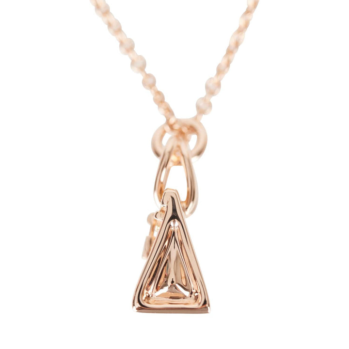 Top quality Hermes 18k Rose Gold Diamond Pave Birkin Pendant Necklace
