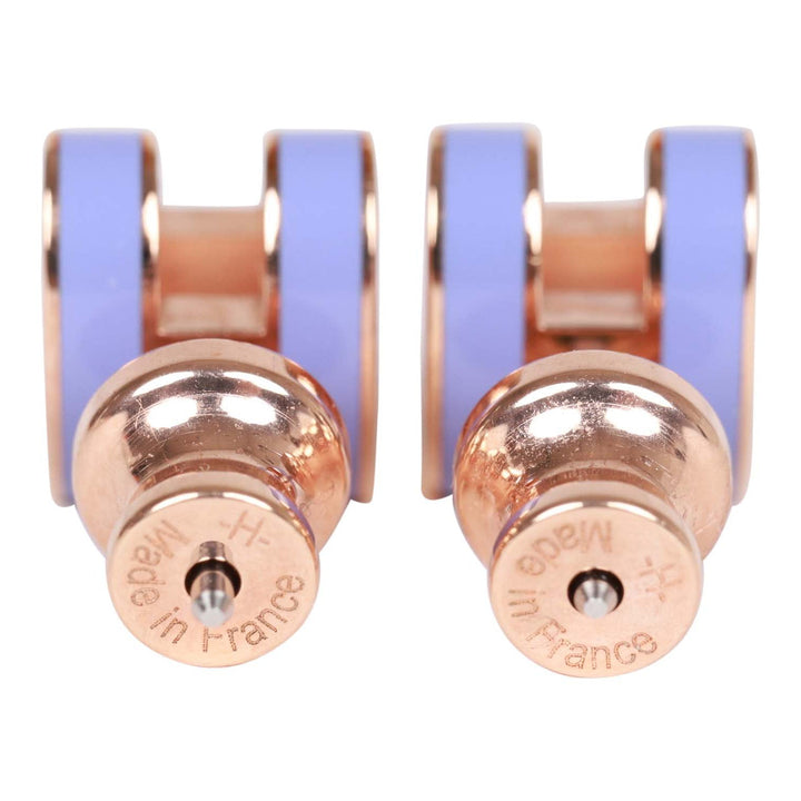 Top quality Hermes Lilac Enamel Mini Pop H Earrings