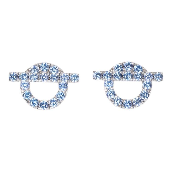 Top quality Hermes 18k Sapphire Finesse Earrings White Gold