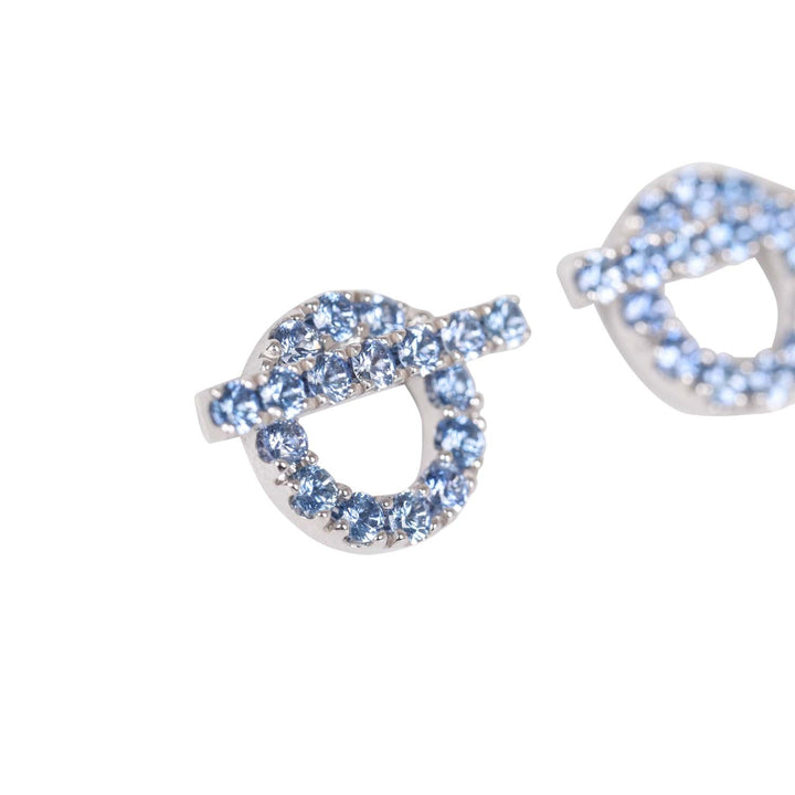 Top quality Hermes 18k Sapphire Finesse Earrings White Gold