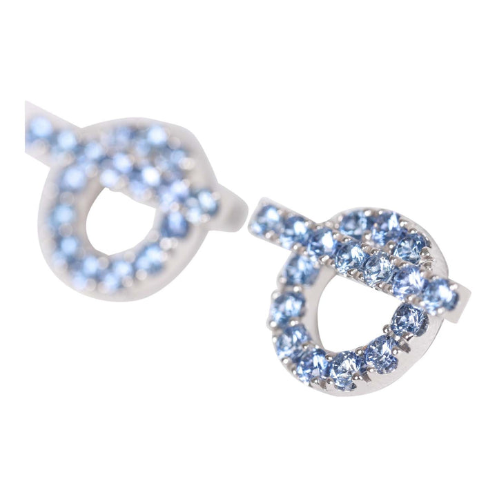 Top quality Hermes 18k Sapphire Finesse Earrings White Gold