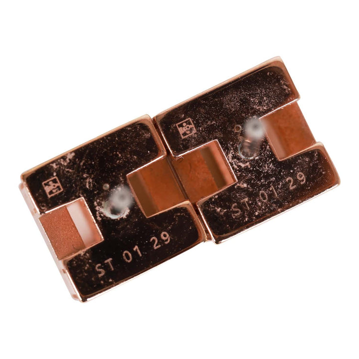 Top quality Hermes Cage d'H Earrings White Lacquered Rose Gold