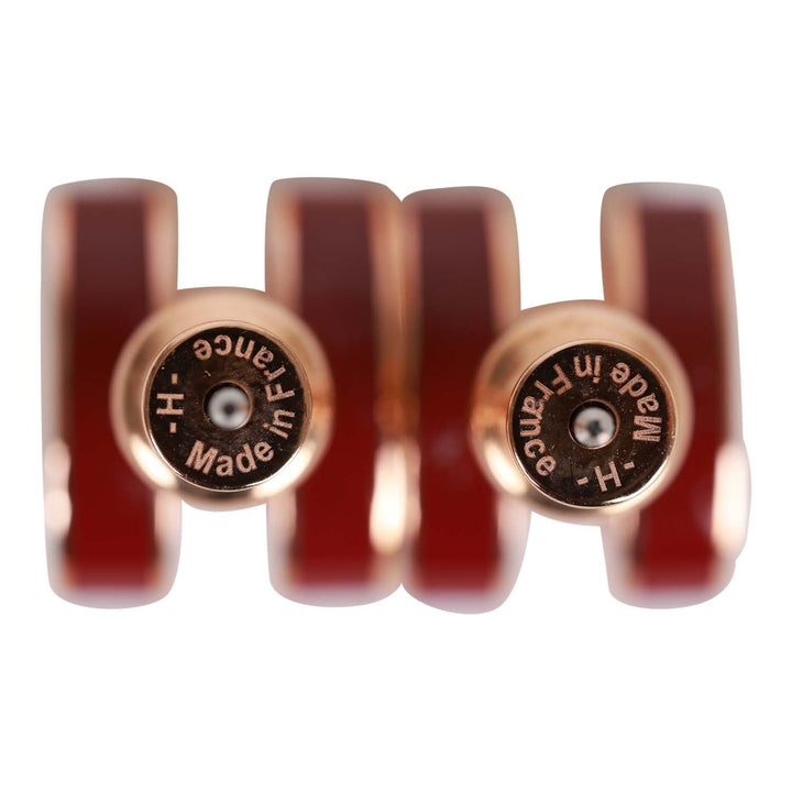 Top quality Hermes Red Enamel Mini Pop H Earrings
