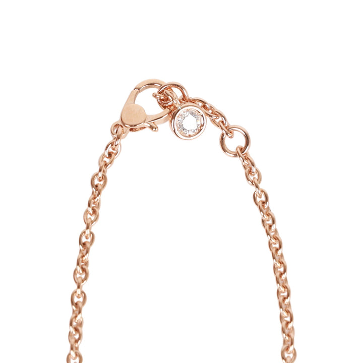 Top quality Hermes 18k Rose Gold Diamond Finesse Pendant Bracelet