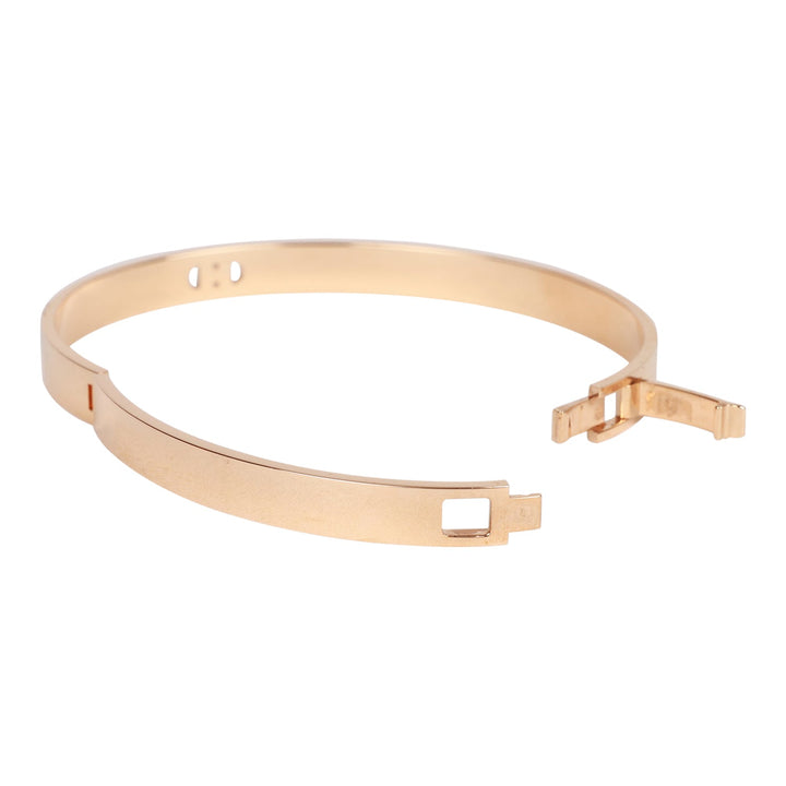 Top quality Hermes 18k Rose Gold Diamond H D'Ancre Bracelet