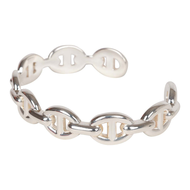 Top quality Hermes Chain D'Ancre Echainee Silver .925 Bracelet