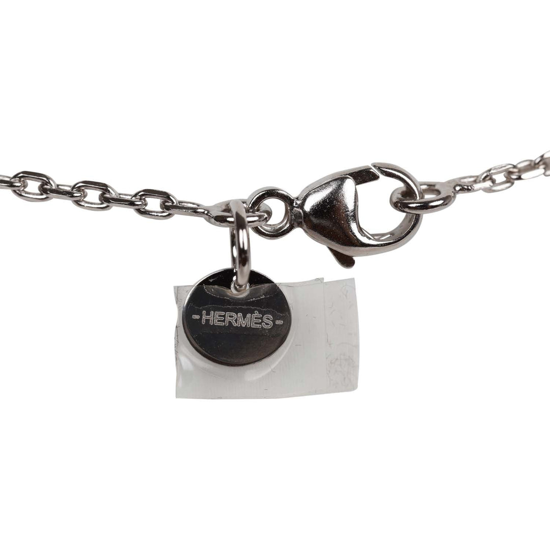 Top quality Hermes As De Coeur Pendant Black Swift Palladium Hardware