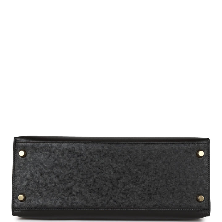 Top quality Hermes Kelly Sellier 28 Black Madame Gold Hardware