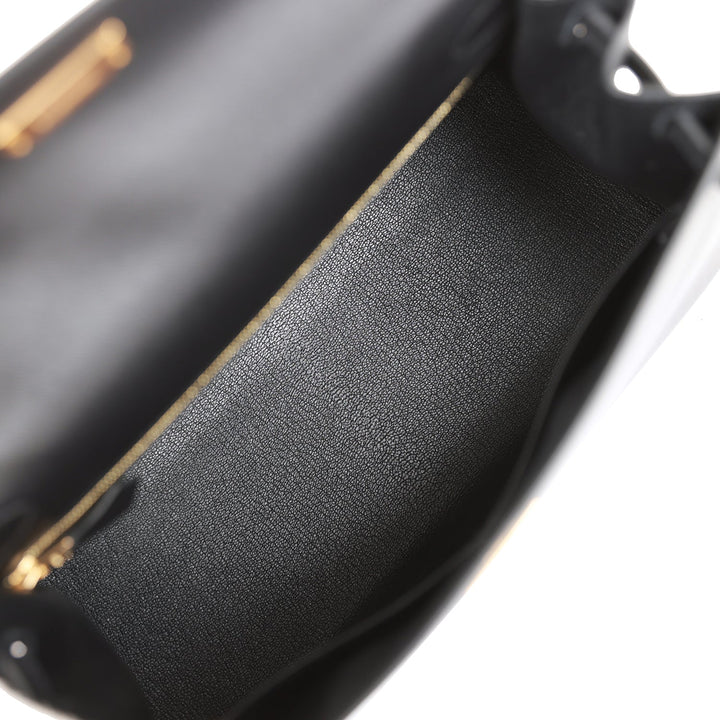 Top quality Hermes Kelly Sellier 28 Black Madame Gold Hardware
