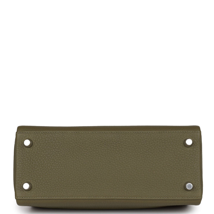 Top quality Hermes Kelly Retourne 25 Vert Veronese Togo Palladium Hardware